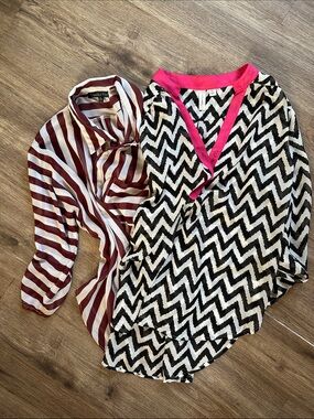 2 Flowy Tops Striped